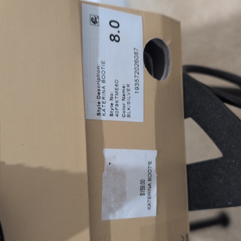 NWT Michael Kors Sparkling Katerina Silver Ankle Booties - Picture 12 of 14